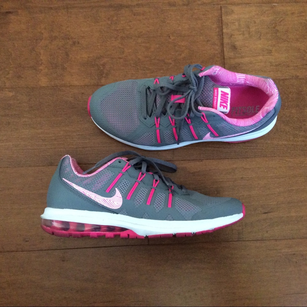 🎀FLASH🎀Pink & Grey Soft Sock FitSole Max Dynasty - Picture 2 of 6